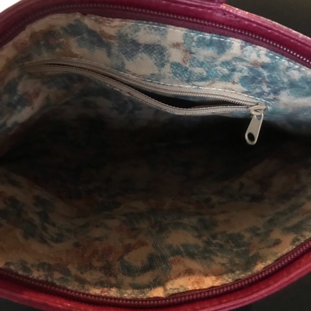 HOBO Deep Red Leather Clutch - Picture 3 of 5